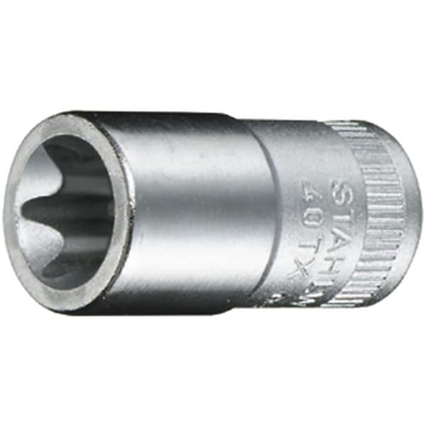 6, 3 mm (1/4") Sockets SizeE10 TORX Size9, 4 mm in L.23 mm